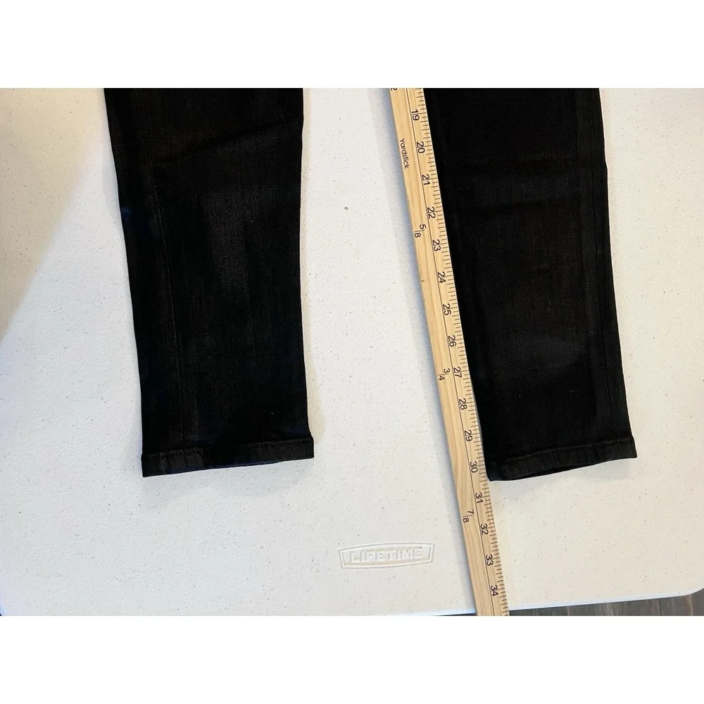 Joes Jeans Womens 25 Black‎ Wax Coated The Skinny Cotton Spandex